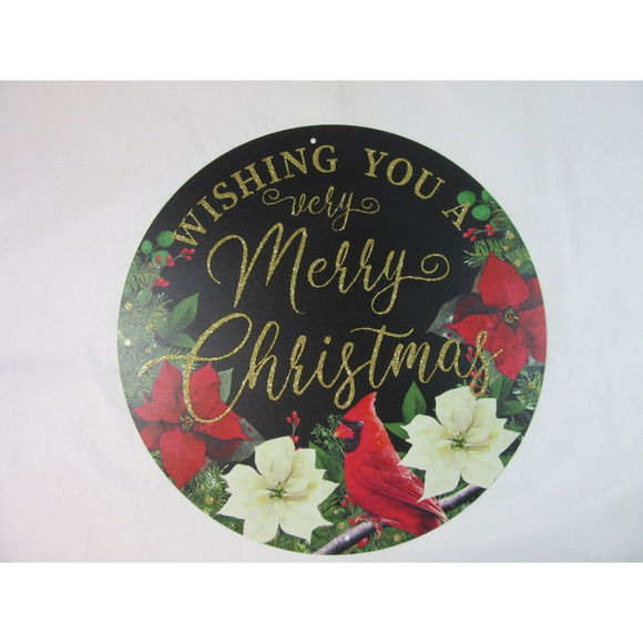 Lot of 5 Christmas Metal Wreath Signs Brand New Wreath Decor Holiday Decor - Picture 1 of 4